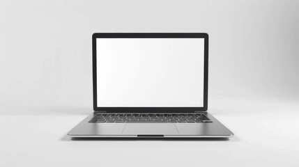 Fototapeta premium The Laptop with Blank Screen