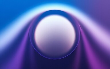 Abstract circle background. Abstract purple and blue circle design with a glowing orb in the center.