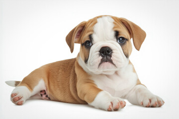 Bulldog puppy isolated