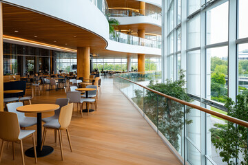 Fototapeta premium Busy Office Building Interior