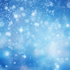 Obraz premium winter Christmas background with snowflakes on a blue background