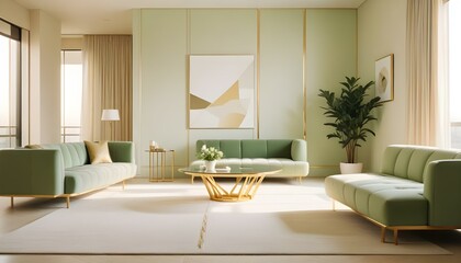 Photo interior modern design room 3d illustration