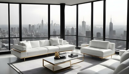 Photo interior modern design room 3d illustration