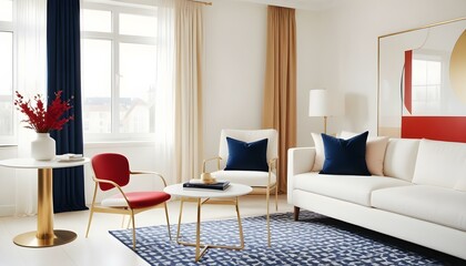 Photo interior modern design room 3d illustration