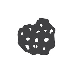 Cookie icon in flat style. Tasty biscuit vector illustration on isolated background. Chocolate bakery sign business concept.