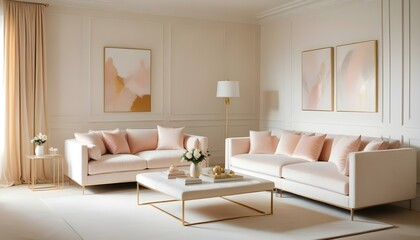 Photo interior modern design room 3d illustration