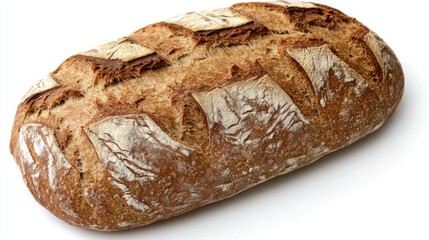 A Close-Up of a Crusty Loaf of Artisan Bread