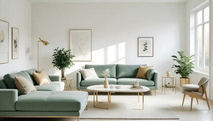 Photo interior modern design room 3d illustration