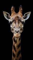 Fototapeta premium Reticulated giraffe studio portrait