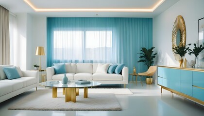 Photo interior modern design room 3d illustration