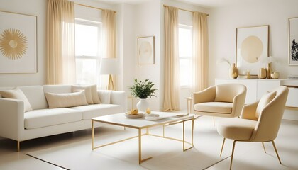 Fototapeta premium Photo interior modern design room 3d illustration