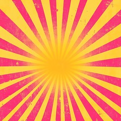 Obraz premium retro sunburst orange retro pink lines background