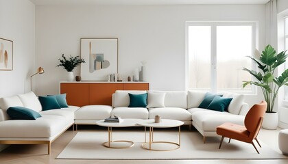 Photo interior modern design room 3d illustration