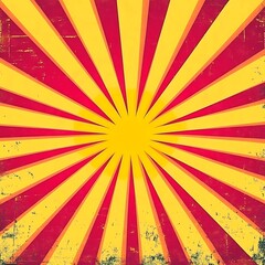 Obraz premium retro sunburst orange retro pink lines background