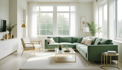 Fototapeta premium Photo interior modern design room 3d illustration