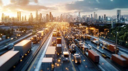 Holographic supply chain network with IoT integration real-time monitoring of goods in transit