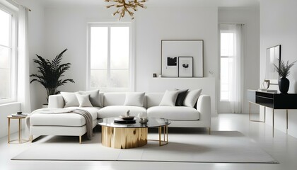 Photo interior modern design room 3d illustration