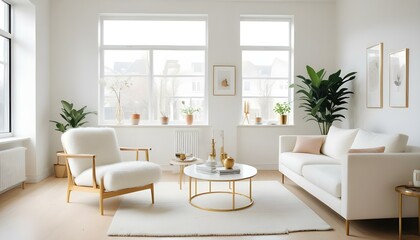 Fototapeta premium Photo interior modern design room 3d illustration