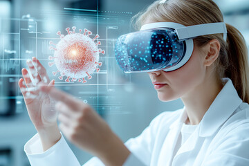 Scientist Engaged in Virtual Reality Research Now
