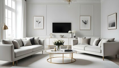Photo interior modern design room 3d illustration
