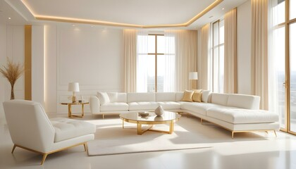 Photo interior modern design room 3d illustration
