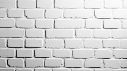 Fototapeta premium A seamless texture of a white painted brick wall, featuring a subtle grunge surface. Ideal for minimalist designs, adding a touch of industrial chic to any project.