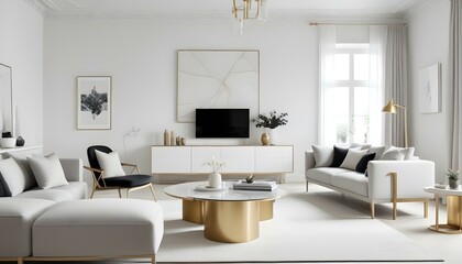 Photo interior modern design room 3d illustration