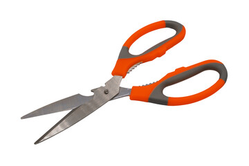 red stainless scissors in png format