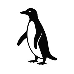 Fototapeta premium Penguin silhouette standing