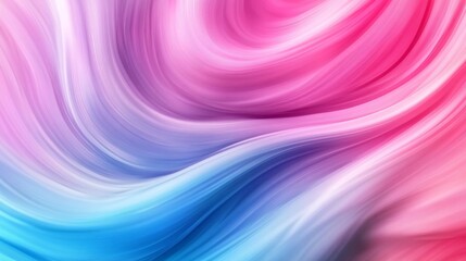 Obraz premium An abstract background featuring swirling gradients of pink and blue colors, symbolizing energy, movement, flow, and fluidity. The vibrant hues create a dynamic and visually captivating backdrop.