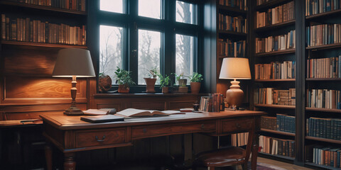 A Study In Warm Light And Books