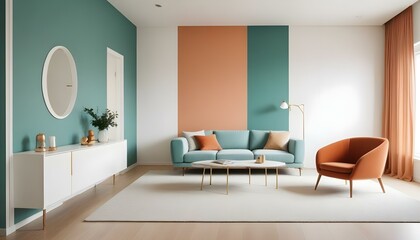 Photo interior modern design room 3d illustration