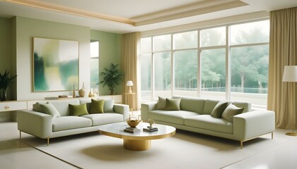 Photo interior modern design room 3d illustration