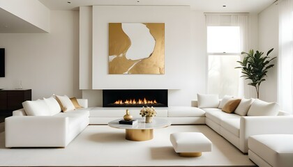 Photo interior modern design room 3d illustration