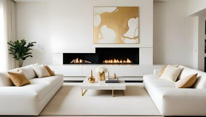 Photo interior modern design room 3d illustration