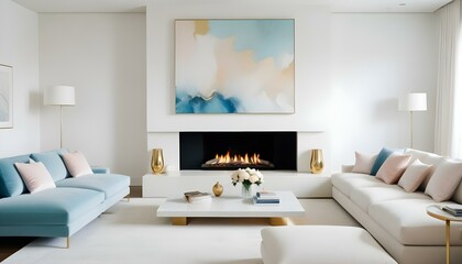 Photo interior modern design room 3d illustration