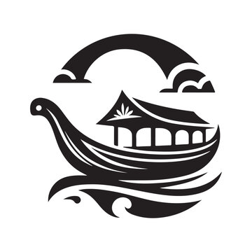 recommend clip art: Sampan Silhouette Vector Illustrations – Download High-Quality Graphics