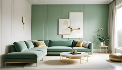 Fototapeta premium Photo interior modern design room 3d illustration