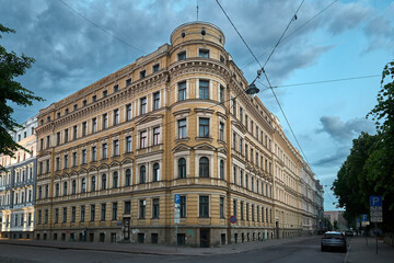 Eclectic Facade: A Blend of Architectural Styles in Riga