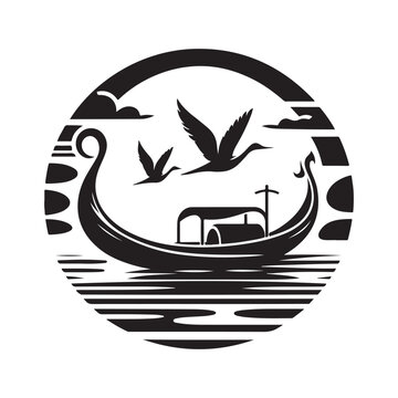 recommend clip art: Sampan Silhouette Vector Illustrations – Download High-Quality Graphics