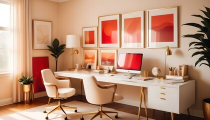 Photo interior modern design room 3d illustration