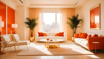 Photo interior modern design room 3d illustration