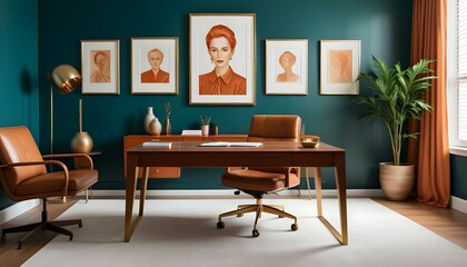 Photo interior modern design room 3d illustration