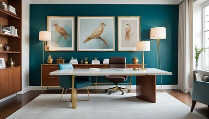 Photo interior modern design room 3d illustration