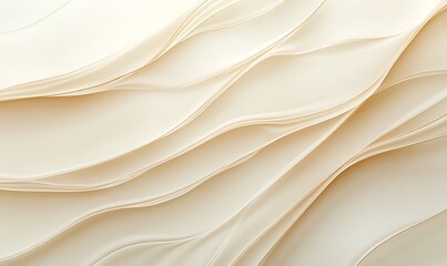 Obraz premium Ecru or beige silk peach fabric background - soft and elegant