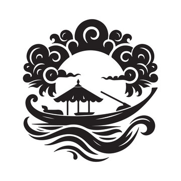 recommend clip art: Sampan Silhouette Vector Illustrations – Download High-Quality Graphics