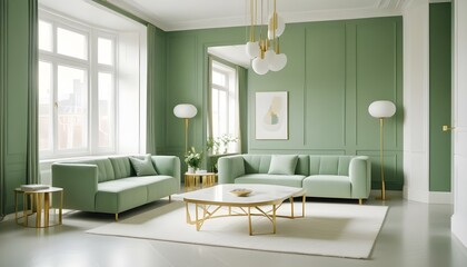 Photo interior modern design room 3d illustration