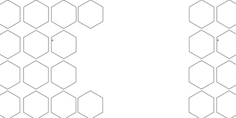 White hexagon 3D background texture. modern abstract polygonal pattern. 3d rendering illustration. 
Futuristic abstract banner. white and black lines 3d Hexagonal. honeycomb white Background.