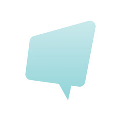 gradient speech balloon text box. isolated on  white  background. Vector Illustration. EPS 10