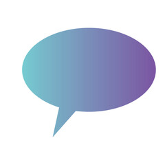 gradient speech balloon text box. isolated on  white  background. Vector Illustration. EPS 10